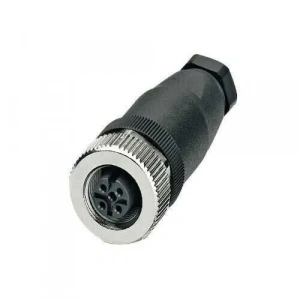M12 4 Pin Dişi Konnektör