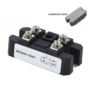 MDQ60-16 60A 1600V Tek Faz Köprü Diyot - Alüminyum Plaka