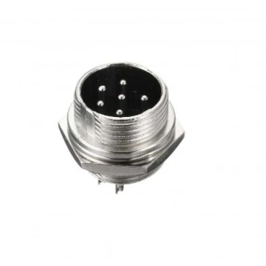 Mike Konnektör 6-Pin 16mm - Erkek