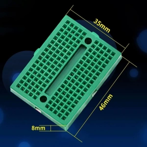 Mini Breadboard Yeşil Yapışkanlı 170 Pin 1 Adet