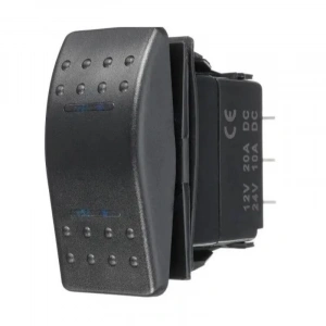 ON-OFF Mavi Işıklı Anahtar 5-Pin 12V-24V