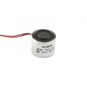 P25/20 5V Elektromıknatıs - 8kg Elektro Manyetik Tutucu