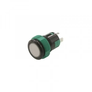 P59 19MM Plastik Ledli Yaylı Buton Beyaz