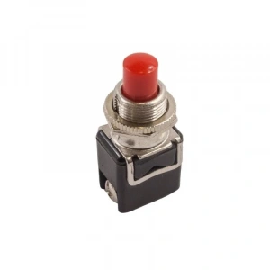 PBS-13B 12mm Yaylı Push Buton - Kırmızı
