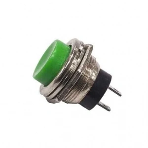 PBS26 16mm Push Buton - Yeşil