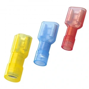 PFD - 1638 0.5-1.5mm2 Tam İzoleli Polyamid Dişi Faston Kablo Ucu Kırmızı - 100 Adet