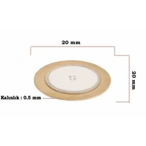 Piezo Disk Element - 20 mm Çap