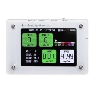 PM2.5 TVOC CO2 HCHO AQI Hava Kalitesi Monitörü - B3