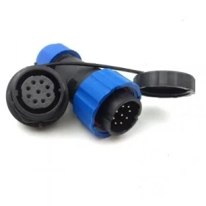 SD20 9 Pin 20mm Su Geçirmez Konnektör Takımı - Panel Tipi