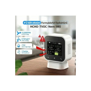 SFD-02 4ü 1 Arada Dokunmatik Hava Kalitesi Ölçüm Cihazı