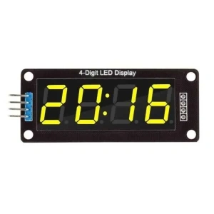 TM1637 4 Digit Led Display Saat Modülü - Sarı