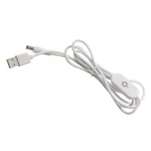 USB - 5.5x2.5mm Dokunmatik On-Off 150cm Anahtarlı Dönüştürücü Kablo