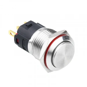 WD16A-G1 16mm Çıkık Yaylı Metal Buton