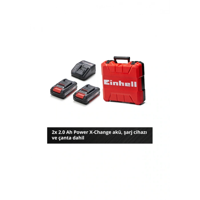 Einhell TP-CD 18/50 Li-i BL (2x2,0Ah) Çift Akülü Darbeli Vidalama - 4513940