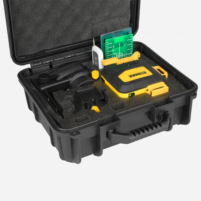 RTM059 Profesyonel Li-ion Şarjlı 4X360⁰ Yeşil Lazer Distomat