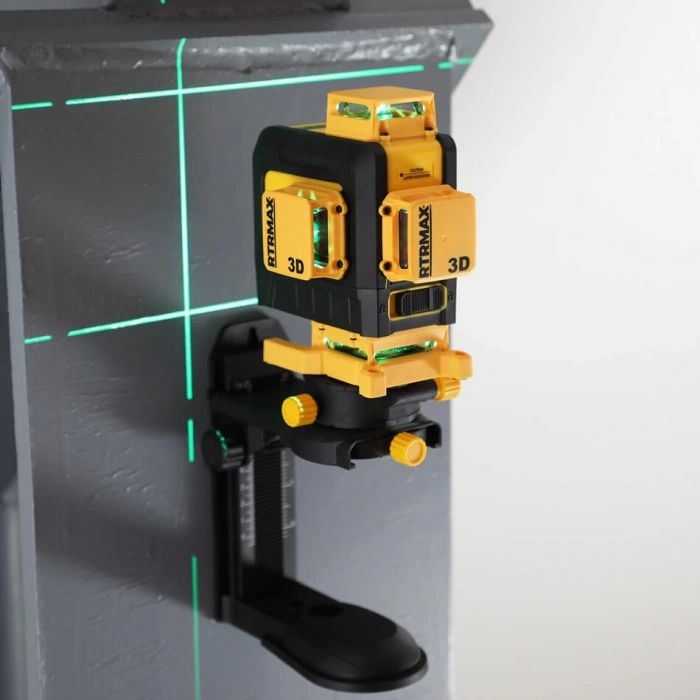 RTM059 Profesyonel Li-ion Şarjlı 4X360⁰ Yeşil Lazer Distomat