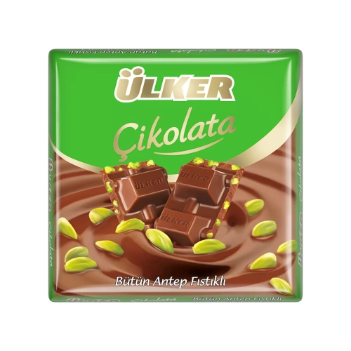 Ülker 65 gr Antep Fıstıklı  Kare Çikolata