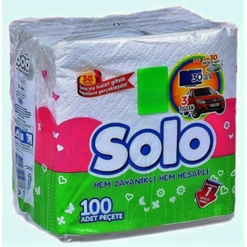 Solo Peçete 100 Lü Süper
