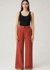 Kırmızı Bol Pantolon