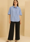 Mavi Kısa Kollu Gömlek
