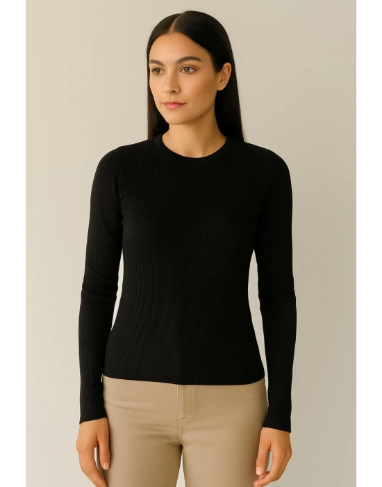 Siyah Uzun Kollu Triko