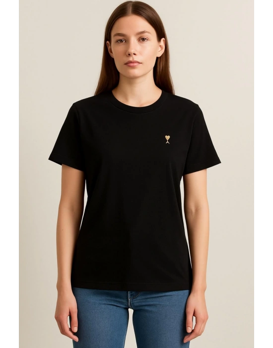 Siyah Kısa Kollu T-shirt