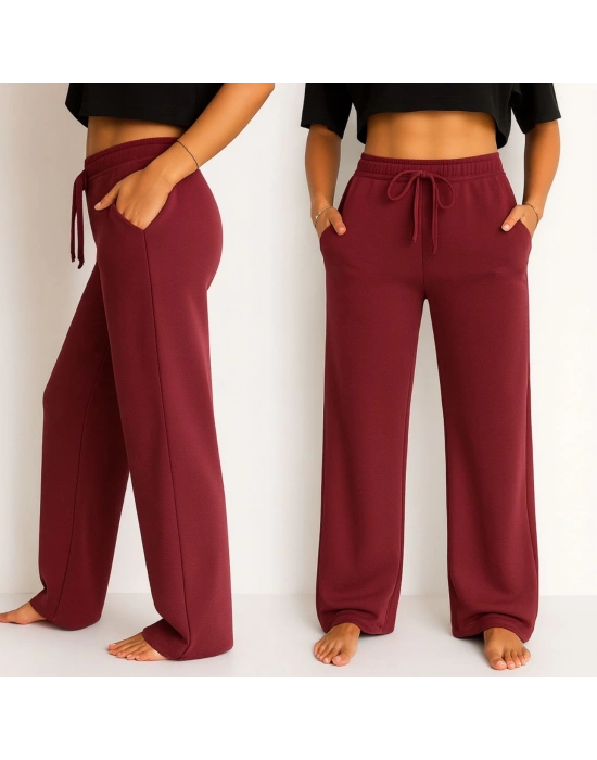 Bordo Eşofman Altı