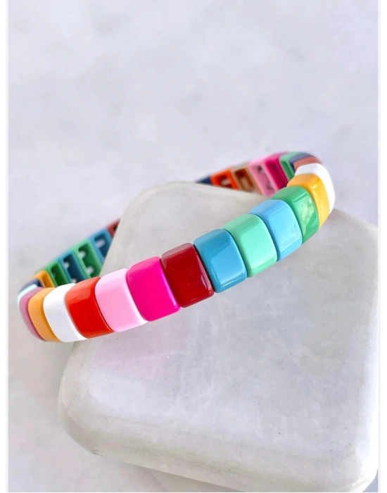 Renkli Porselen Seramik Kaplama Bileklik