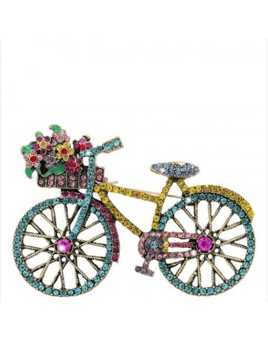 Mavi Bisiklet Broş
