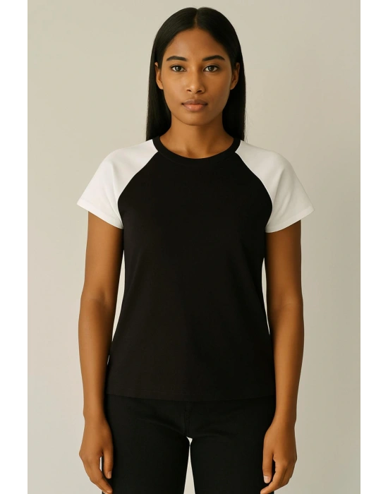 Siyah Kısa Kollu T-shirt