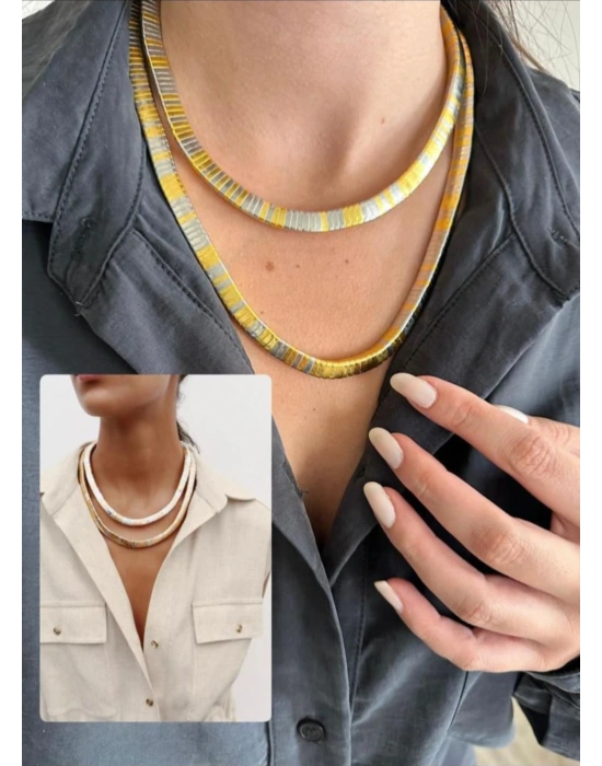 Gold ve Gümüş Kolye