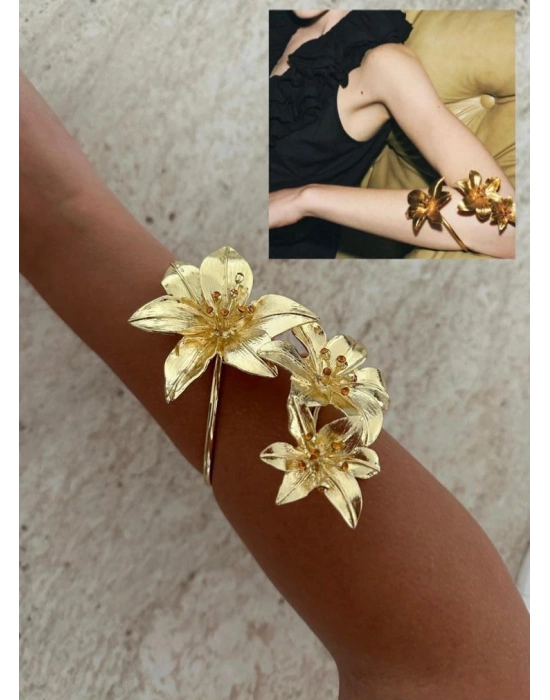 Gold Çiçek Bileklik