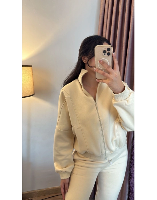 Krem 3 İplik Takım