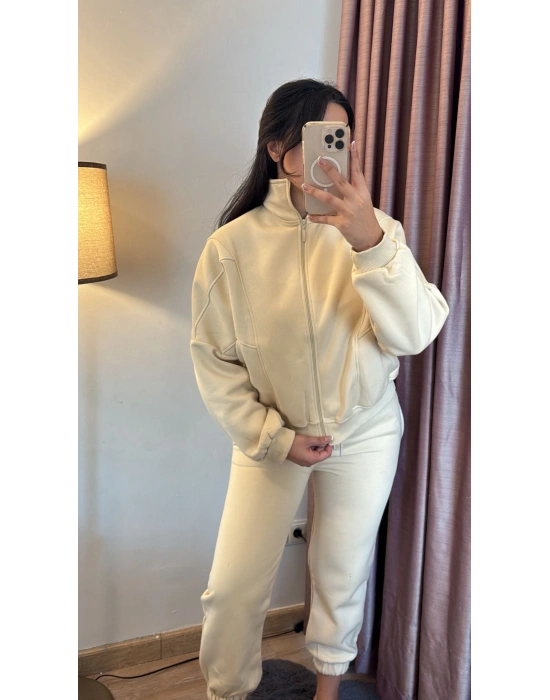 Krem 3 İplik Takım