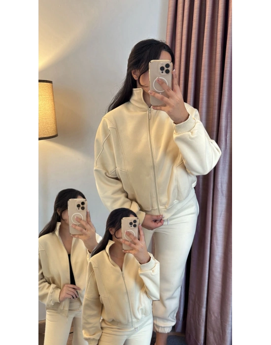 Krem 3 İplik Takım