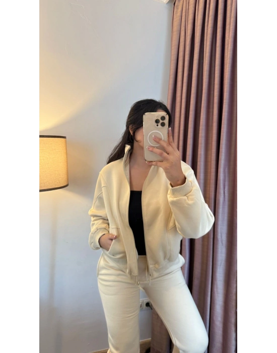 Krem 3 İplik Takım