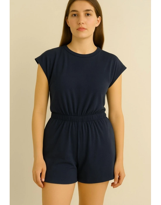 Lacivert Şort Tulum