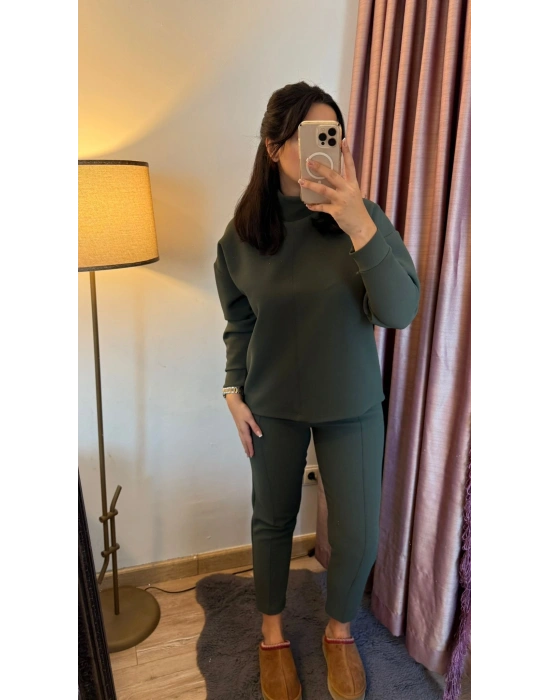 Mona Yeşil Çelik Örme Takım