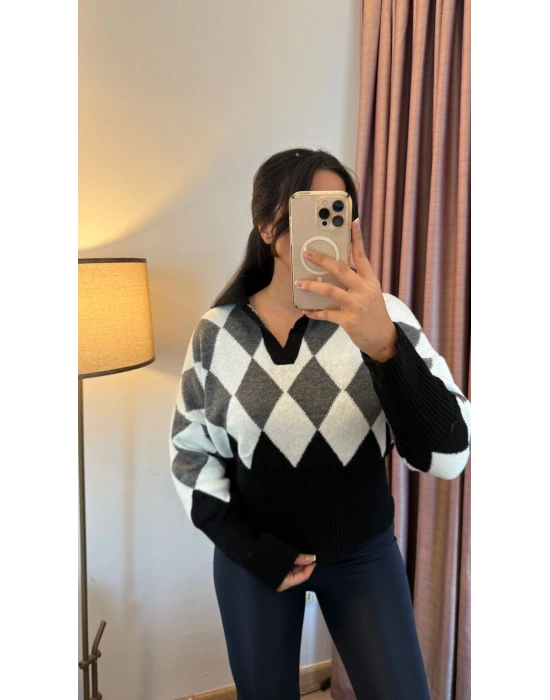 Siyah Şetlant Kazak