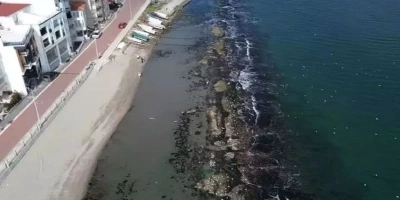 DENİZ 10 METRE ÇEKİLDİ, TARİHİ KRAL YOLU YÜZYILLAR SONRA ORTAYA ÇIKTI