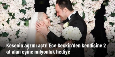 ECE SEÇKİN, KENDİSİNE AT ALAN EŞİNE DOĞUM GÜNÜ SÜRPRİZİ YAPTI