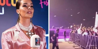 VAN KONSERİNDE PROTESTO! BENGÜ’YE PET ŞİŞE FIRLATTILAR