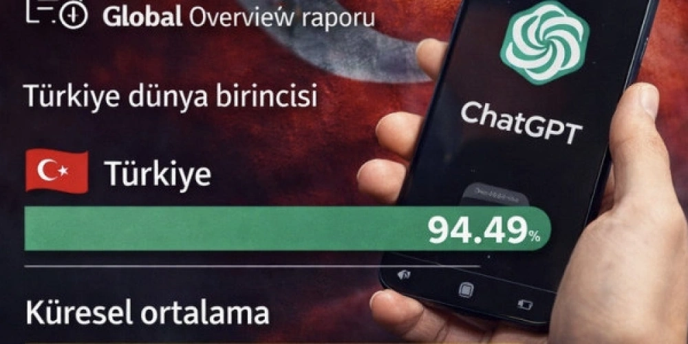 TÜRKİYE, ChatGPT KULLANIMINDA DÜNYA ZİRVESİNE ÇIKTI