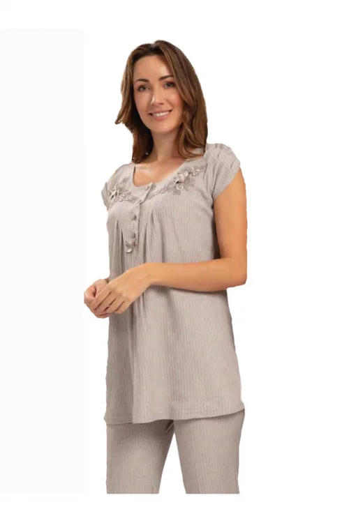 Bone Club 5230 Kadın Lohusa Melisa Pijama Takım