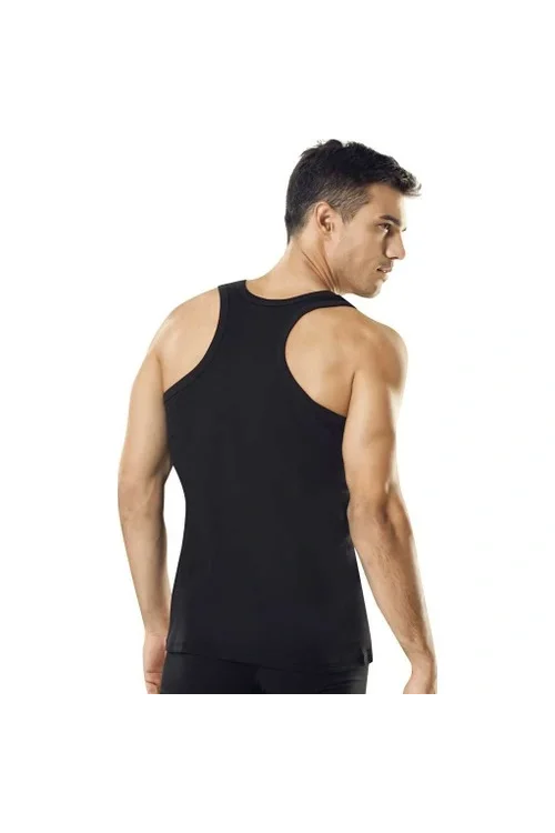 Namaldı 6lı Arkası Çarpraz  Pamuk Ribana Erkek Atlet