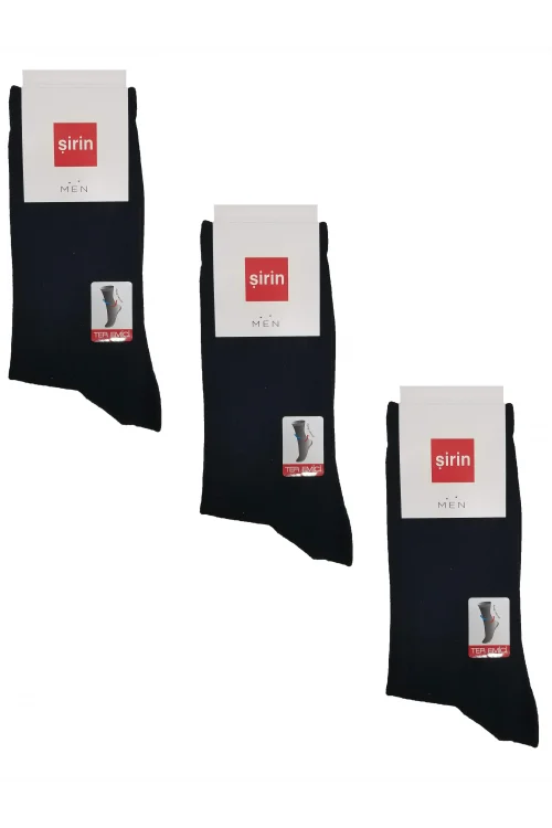 Şirin 12li Paket Pamuklu Likralı Erkek Çorap