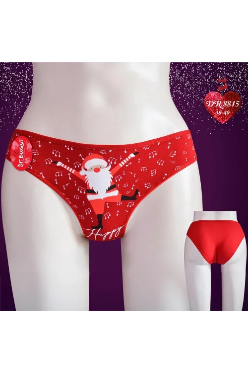 Papatya Dr.8815 Kadın Kırmızı Yılbaşı Bikini Külot