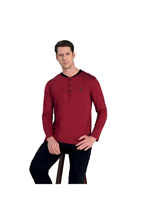 Over Sleep 2308 Erkek Uzun Kol Süprem Pijama Takım (M-L-XL-XXL)