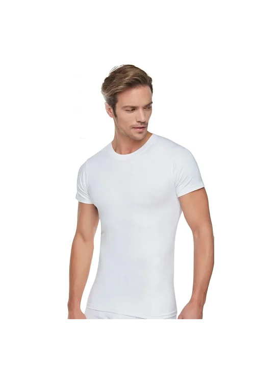 Tutku 105 Penye Erkek O-Yaka Fanila Beyaz XXXL 6lı Paket