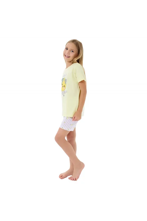 RolyPoly RP3777-G Kız Çocuk Garson Boy Yazlık Şort Takım